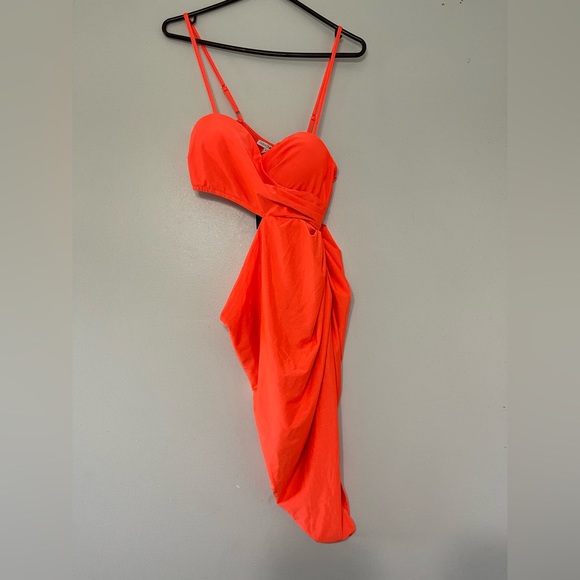 Neon orange mini dress - Picture 3 of 7